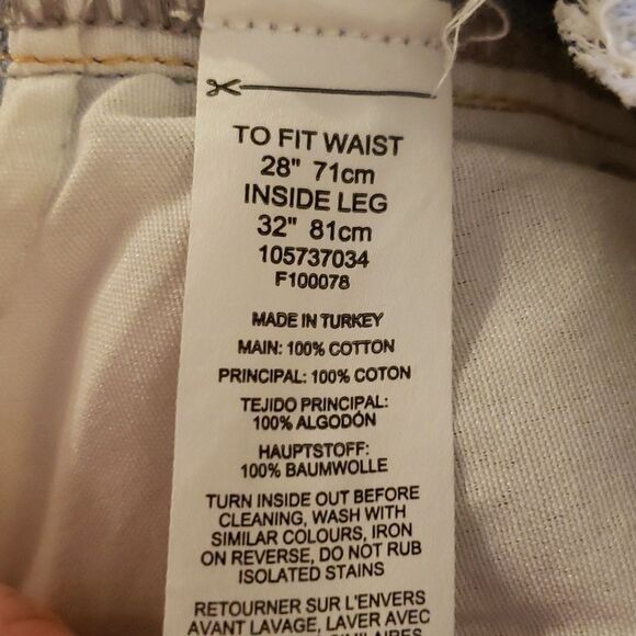 ASOS Raw Edge Low Rise Jeans Sz 28 - Picture 10 of 10